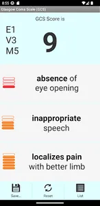 Glasgow Coma Scale (GCS) screenshot 1