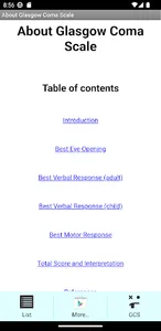 Glasgow Coma Scale (GCS) screenshot 4