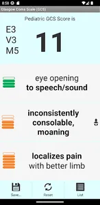 Glasgow Coma Scale (GCS) screenshot 7