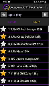 Lounge radio Chillout radio screenshot 0