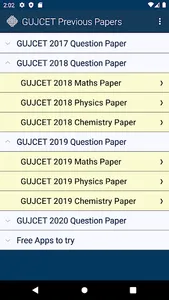 GUJCET Previous Papers screenshot 10