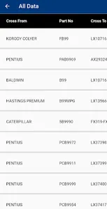 EXCO Filter / Cross Reference screenshot 1