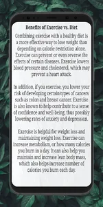 Exercise and Weight Loss screenshot 2