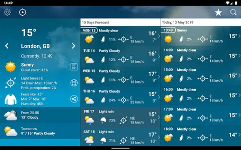 Weather Belgium XL PRO screenshot 10