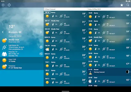 Weather Belgium XL PRO screenshot 11