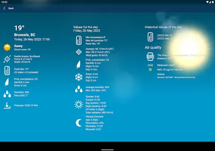 Weather Belgium XL PRO screenshot 12