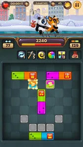 Pandamino - Color Slide Puzzle screenshot 1