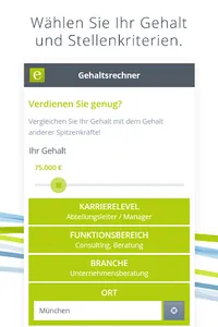 Experteer Gehaltsrechner screenshot 1