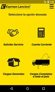 Expreso Lancioni - Clientes screenshot 1