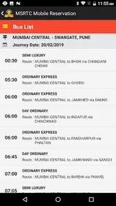 MSRTC Mobile Reservation App screenshot 1
