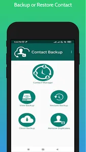 Contact backup and Restore screenshot 0