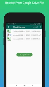 Contact backup and Restore screenshot 3