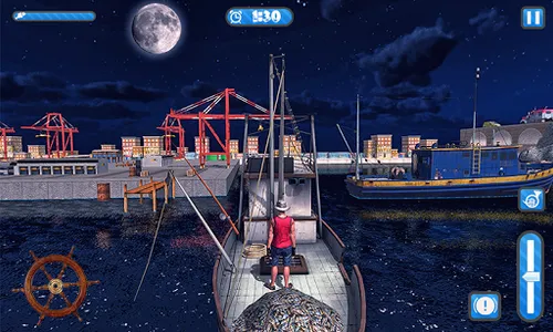 Big Fishing Ship Simulator 3D screenshot 0