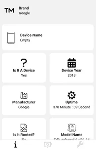Device information screenshot 1