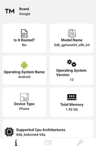 Device information screenshot 2