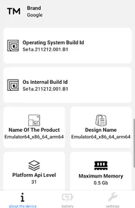 Device information screenshot 3