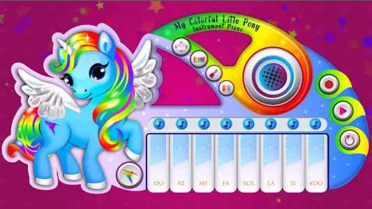 My Colorful Litle Pony Piano screenshot 1