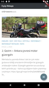 Eyüp Akkaya Motoblog screenshot 0