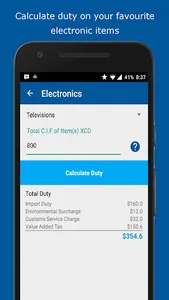 Caribbean Duty Calculator screenshot 1