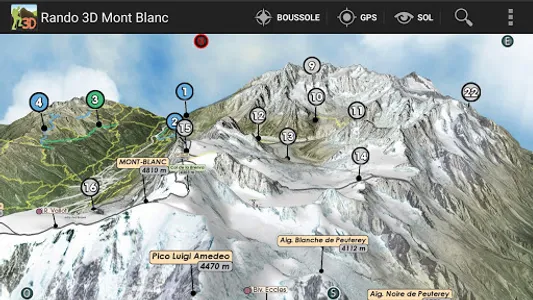 Mont-Blanc Rando3D screenshot 7