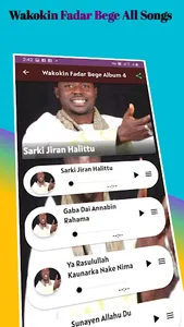 Wakokin Fadar Bege All songs screenshot 1