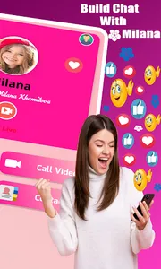 Milana Khametova Fake call & V screenshot 1