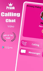 Niloya Fake call Chat prank &V screenshot 1
