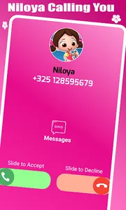 Niloya Fake call Chat prank &V screenshot 3