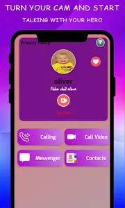 Oliver &Daina & Roma Fake call screenshot 3