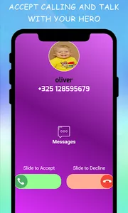 Oliver &Daina & Roma Fake call screenshot 4