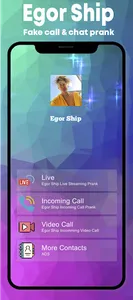 Egor Ship Fake Call & Video screenshot 0