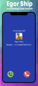 Egor Ship Fake Call & Video screenshot 2