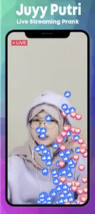 Juyy Putri Fake Call & Video screenshot 1