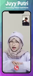Juyy Putri Fake Call & Video screenshot 7