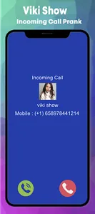 Viki Show Fake Call & Video screenshot 6