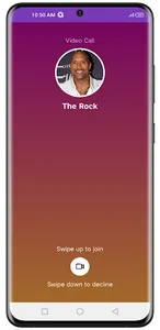 The Rock fake video call screenshot 3