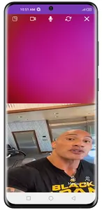 The Rock fake video call screenshot 5