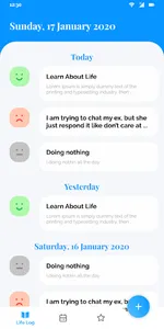 LifeLog - Daily Note and Mood  screenshot 0