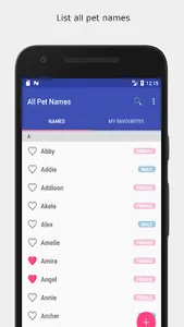 All Pet Names - Horse, Bird, H screenshot 0