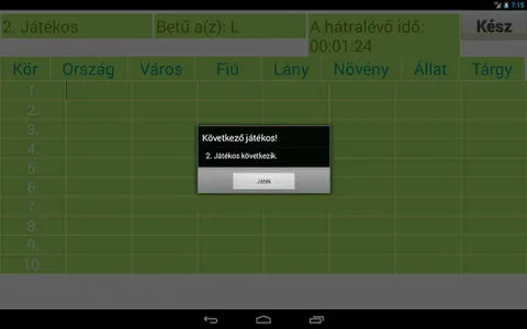 Ország Város Fiú Lány screenshot 11