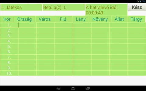 Ország Város Fiú Lány screenshot 9