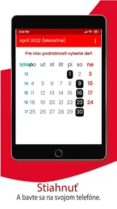 Slovensko kalendár 2022 screenshot 11