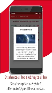 Slovensko kalendár 2022 screenshot 7