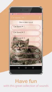 Cat sounds, tones and SMS. screenshot 4