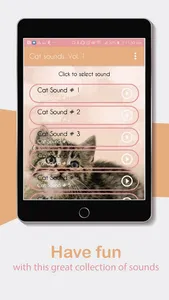 Cat sounds, tones and SMS. screenshot 6