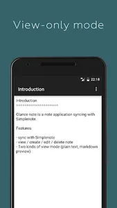 Glance Note for Simplenote screenshot 2