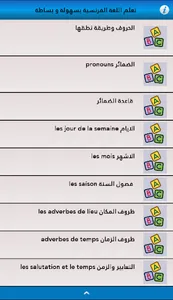 تعلم اللغة الفرنسية بسهولة و ب screenshot 1