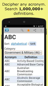 Acronyms and Abbreviations screenshot 0