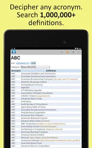 Acronyms and Abbreviations screenshot 4