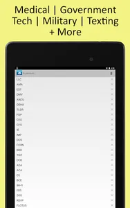 Acronyms and Abbreviations screenshot 5